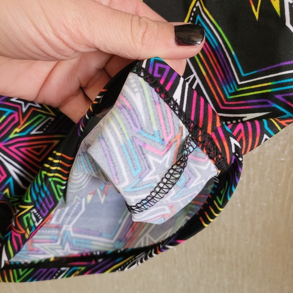 Rainbow Neon Mini Skirt - Picture 6 of 6